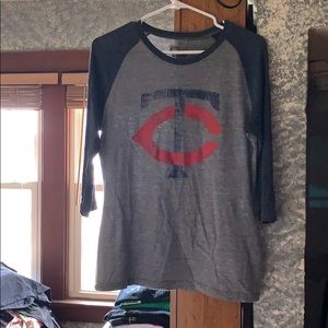 minnesota twins 3 4 sleeve shirts